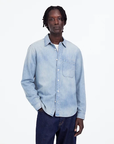 Denim Button-Up Shirt in Reyner Wash | Madewell