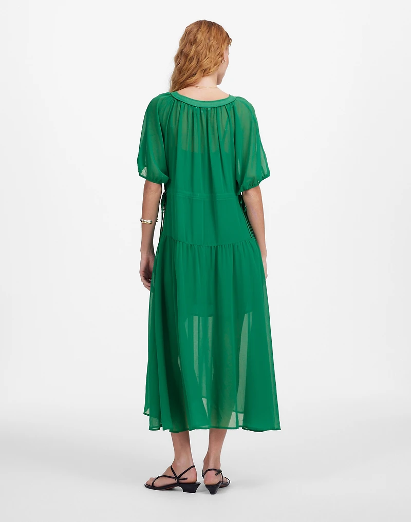 Sheer V-Neck Dolman Maxi Dress | Madewell