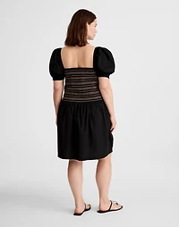 Poplin Puff-Sleeve Mini Dress | Madewell
