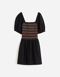 Poplin Puff-Sleeve Mini Dress | Madewell