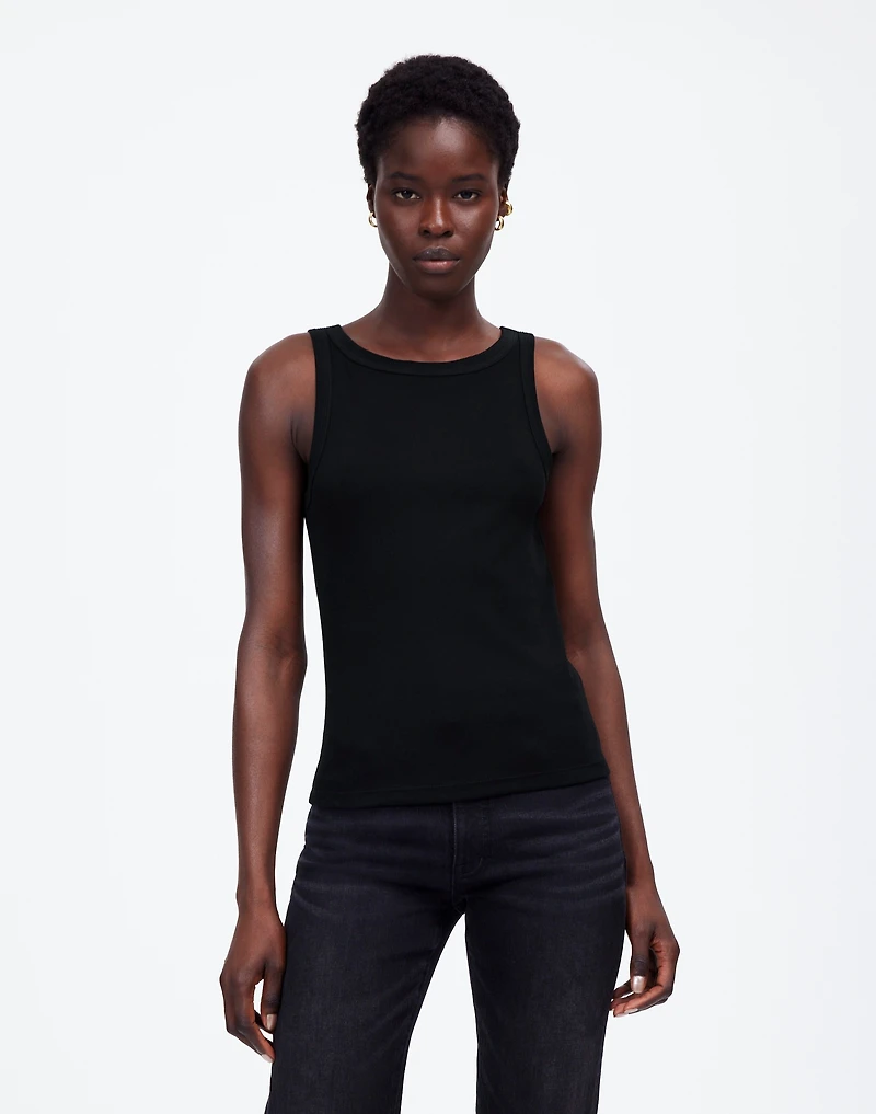 (Re)generative Cotton Essential High-Neck Tank