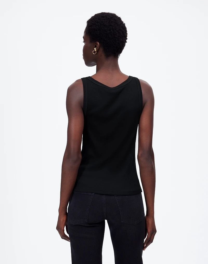 (Re)generative Cotton Essential High-Neck Tank