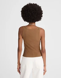 (Re)generative Cotton Essential High-Neck Tank | Madewell