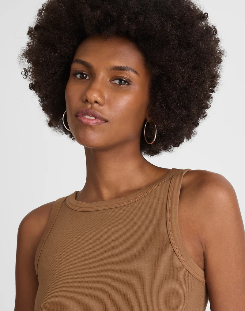 (Re)generative Cotton Essential High-Neck Tank | Madewell