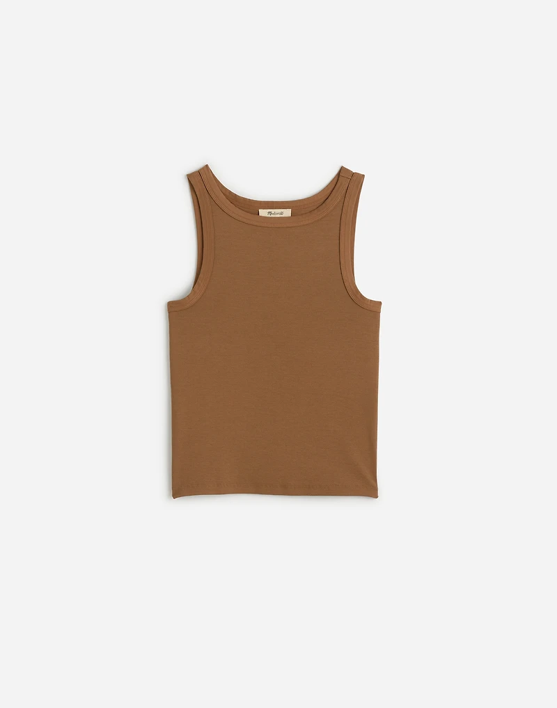 (Re)generative Cotton Essential High-Neck Tank | Madewell