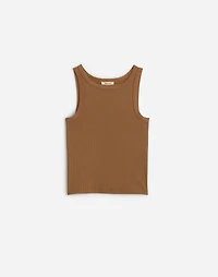 (Re)generative Cotton Essential High-Neck Tank | Madewell