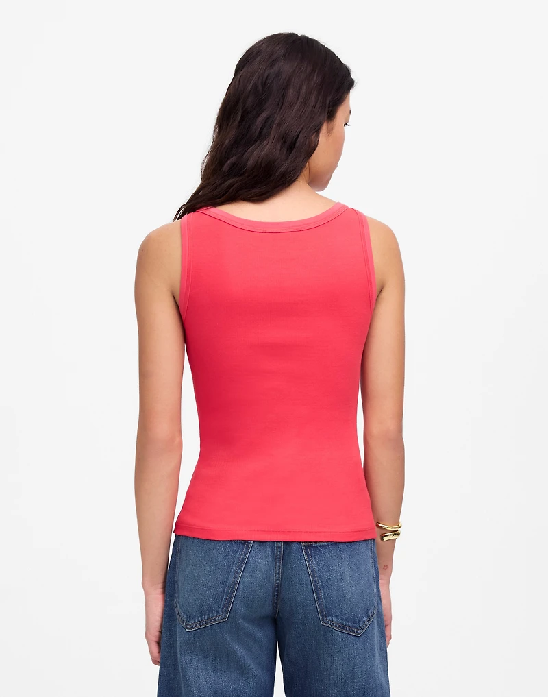 (Re)generative Cotton Essential High-Neck Tank | Madewell