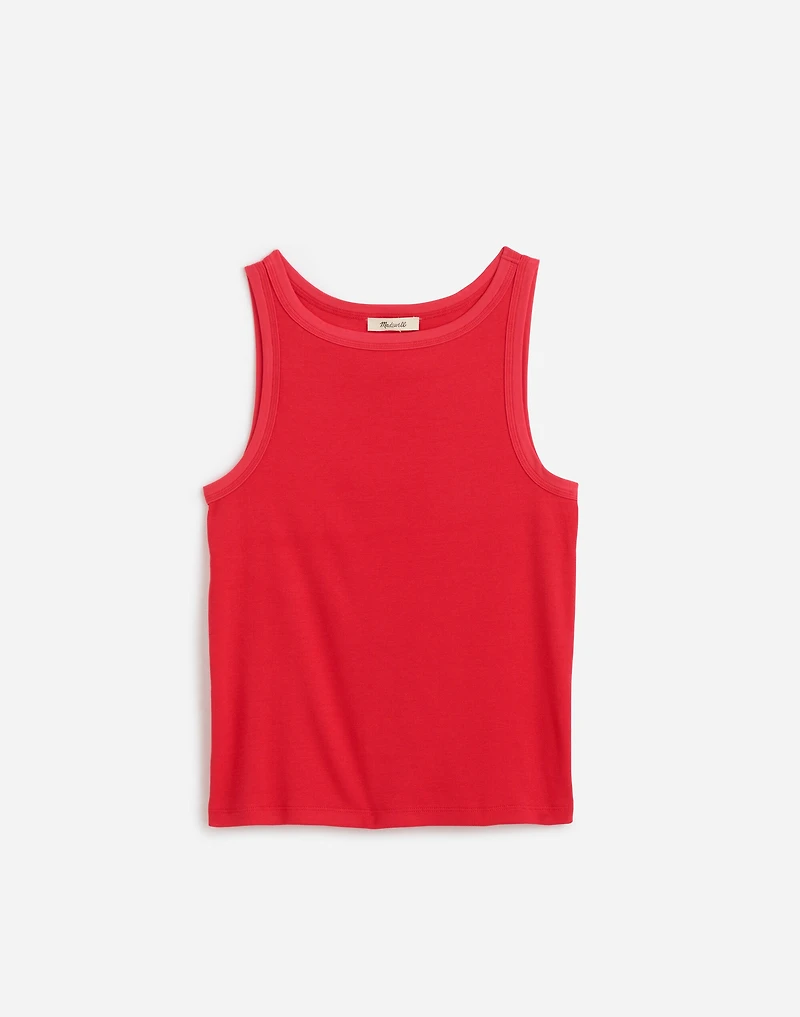 (Re)generative Cotton Essential High-Neck Tank | Madewell