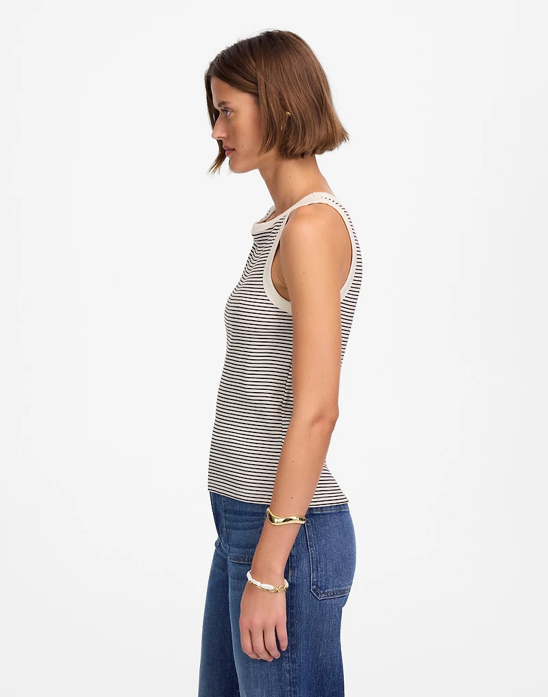 Re)generative Cotton Essential High-Neck Tank | Madewell