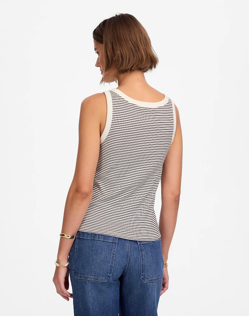 Re)generative Cotton Essential High-Neck Tank | Madewell