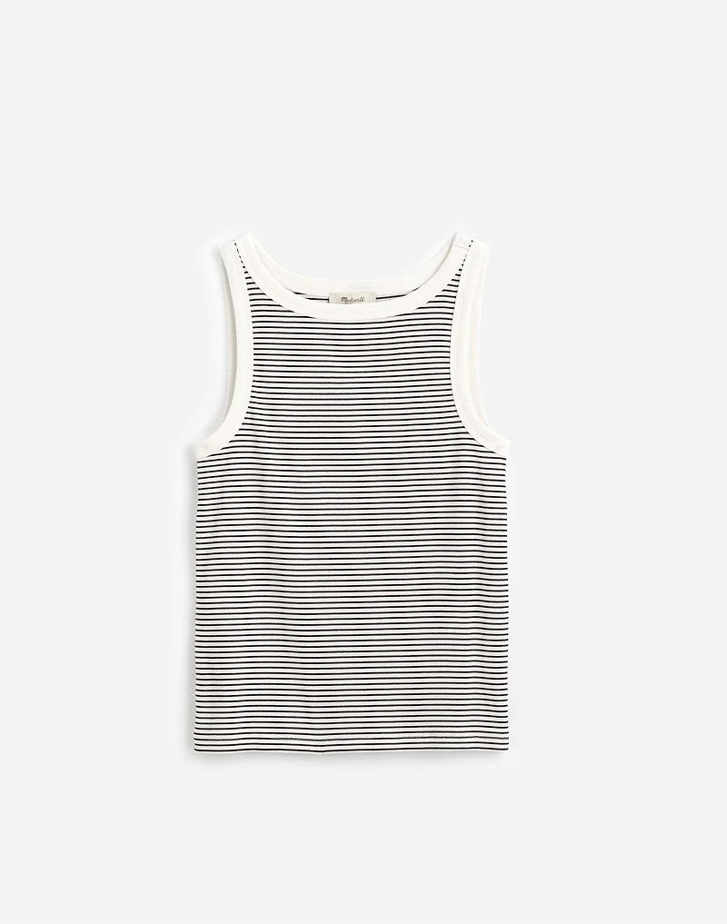 Re)generative Cotton Essential High-Neck Tank | Madewell
