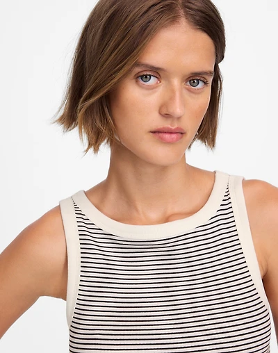 Re)generative Cotton Essential High-Neck Tank | Madewell