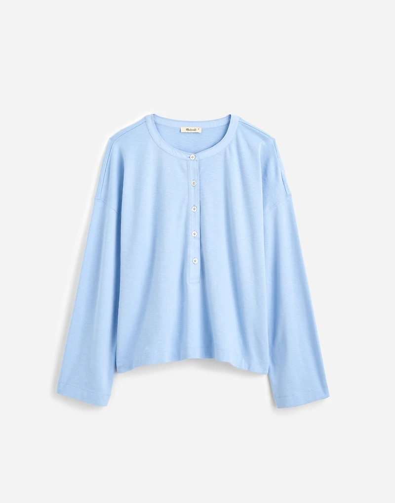 Relaxed Henley Long-Sleeve Tee | Madewell
