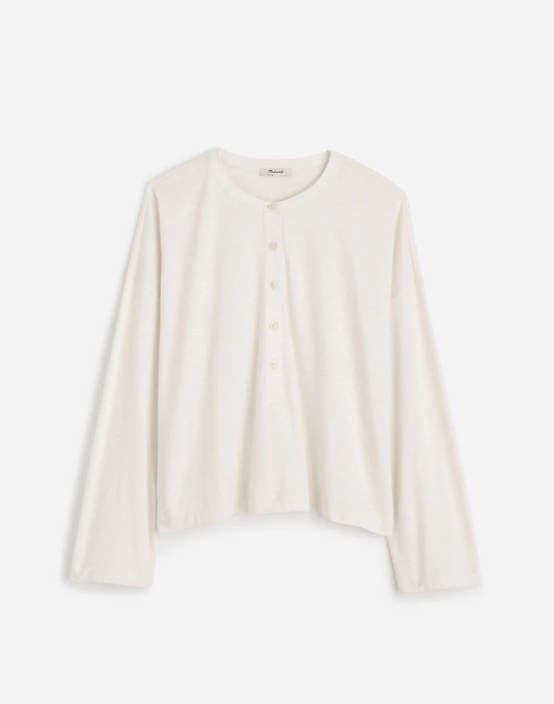Relaxed Henley Long-Sleeve Tee | Madewell