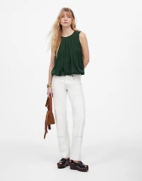 Sleeveless Crewneck Bubble Top | Madewell