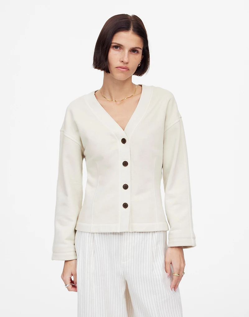 Darted Cardigan Sweatshirt | Madewell