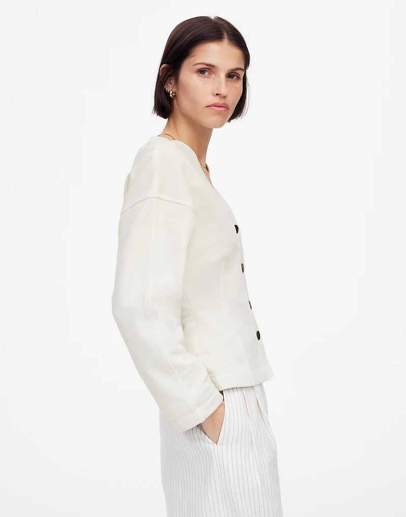 Darted Cardigan Sweatshirt | Madewell