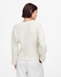 Darted Cardigan Sweatshirt | Madewell