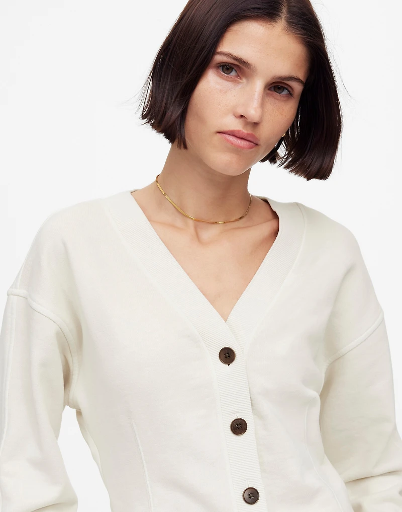 Darted Cardigan Sweatshirt | Madewell