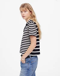 Crochet-Knit V-Neck Sweater Tee | Madewell