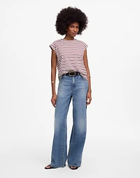 Boxy Muscle Tee in Stripe | Madewell
