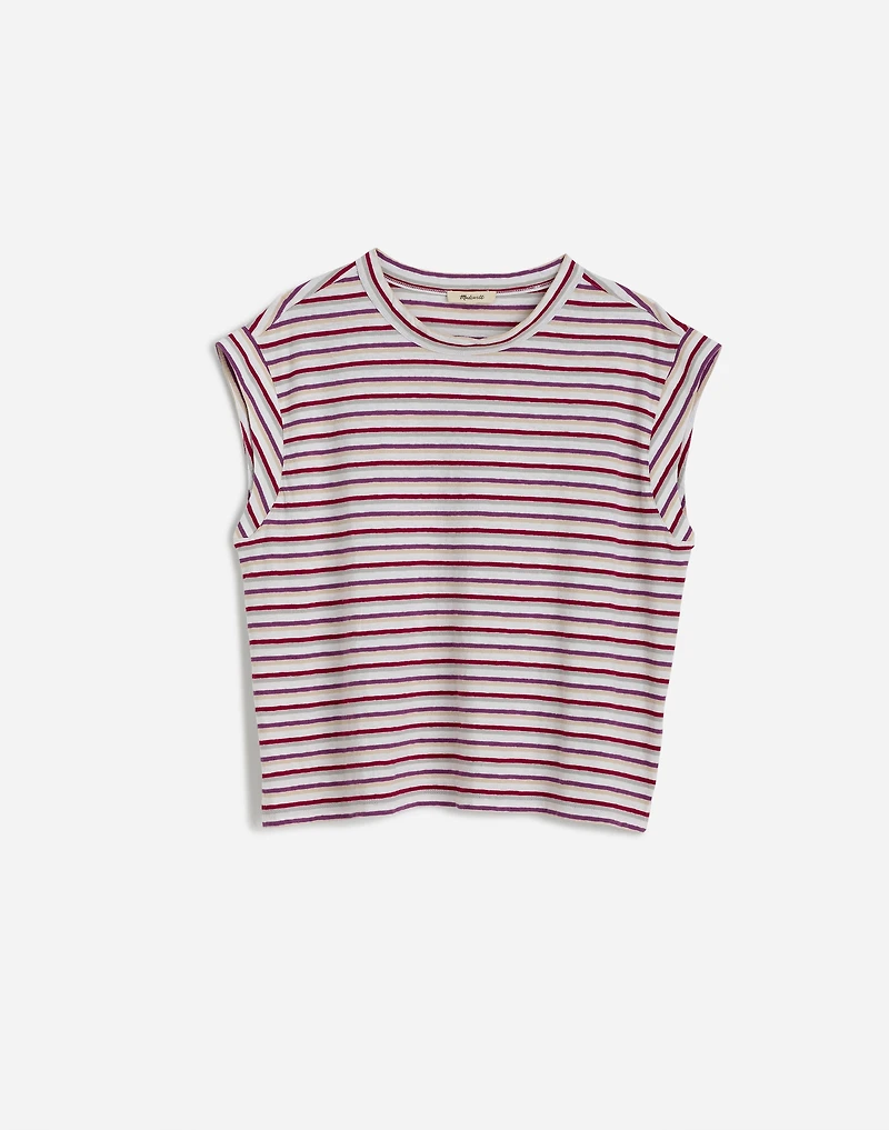 Boxy Muscle Tee in Stripe | Madewell