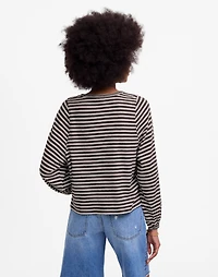 Long Balloon-Sleeve Crewneck Tee in Stripe | Madewell