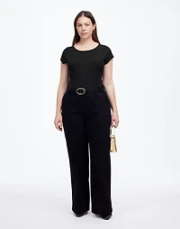 (Re)generative Cotton Ribbed Cap-Sleeve Tee