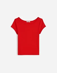 (Re)generative Cotton Ribbed Cap-Sleeve Tee | Madewell