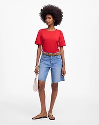 Side-Cinch Puff-Sleeve Tee | Madewell
