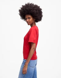 Side-Cinch Puff-Sleeve Tee | Madewell