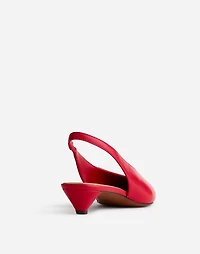 The Simone Kitten-Heel Slingback Pumps | Madewell