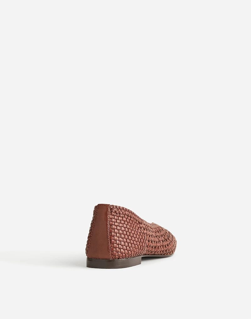 The Mylie Ballet Flat Handwoven Leather | Madewell