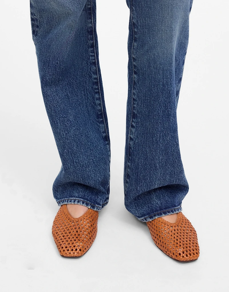 The Mylie Ballet Flat Handwoven Leather | Madewell