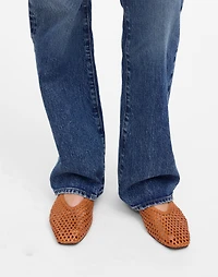 The Mylie Ballet Flat Handwoven Leather | Madewell
