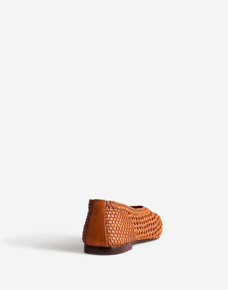 The Mylie Ballet Flat Handwoven Leather | Madewell