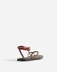The Vira Bangle Ankle-Wrap Sandal Leather | Madewell