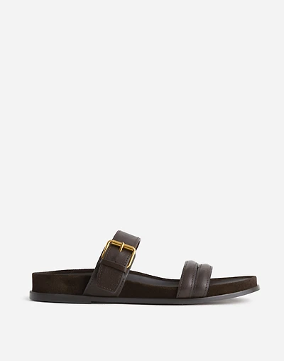 The Dara Double-Strap Slide Sandal | Madewell