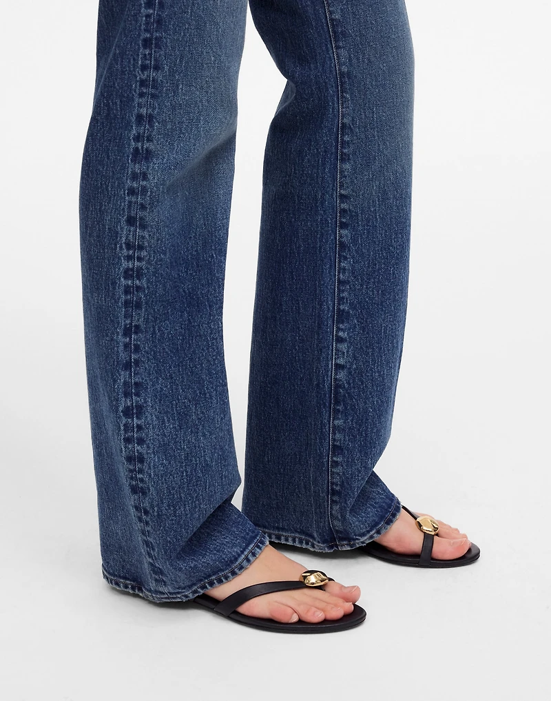 The Mila Organic Hardware Thong Slide Sandal | Madewell
