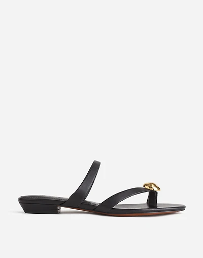 The Mila Organic Hardware Thong Slide Sandal | Madewell