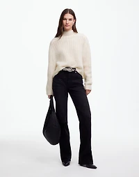Pointelle-Stitch Mockneck Sweater | Madewell