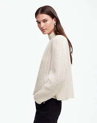 Pointelle-Stitch Mockneck Sweater | Madewell