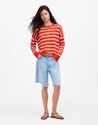 Linen Drop-Shoulder Sweater | Madewell