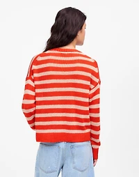 Linen Drop-Shoulder Sweater | Madewell
