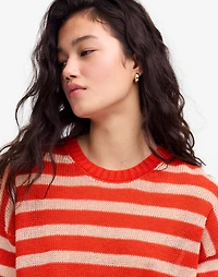 Linen Drop-Shoulder Sweater | Madewell