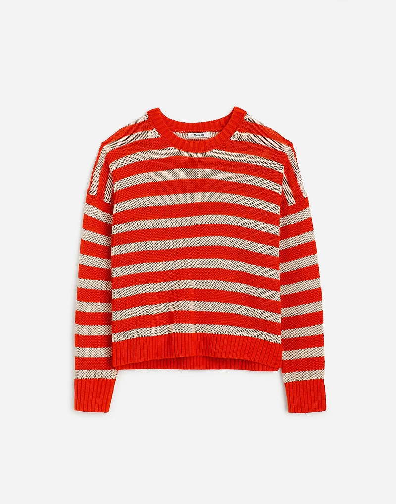 Linen Drop-Shoulder Sweater | Madewell