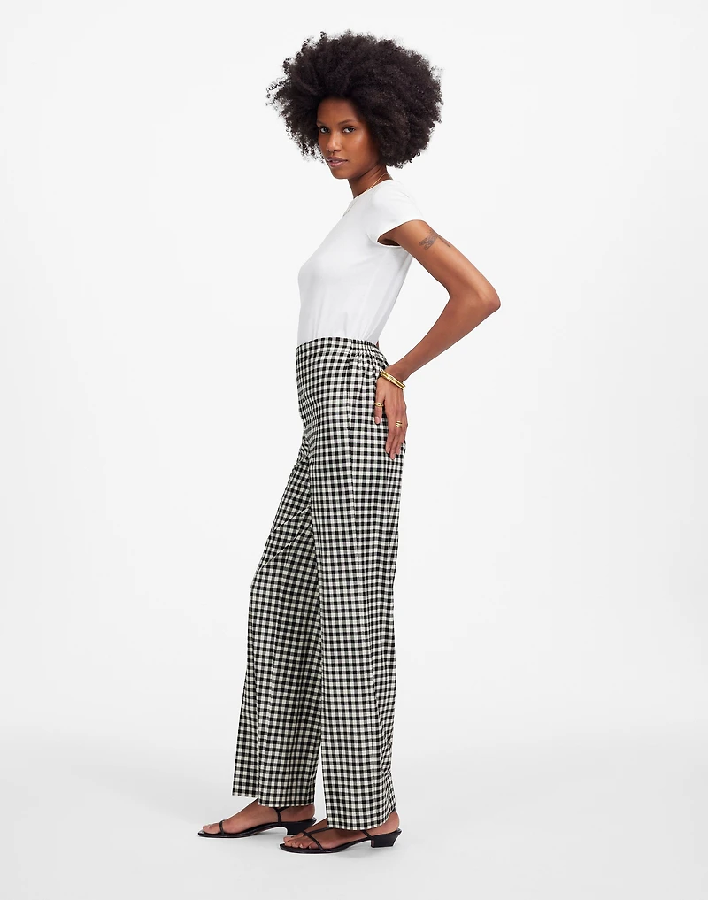 Easy Pull-On Pant in Gingham | Madewell
