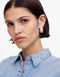 Sculptural Statement Hoop Earrings | Madewell