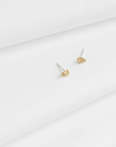 Demi-Fine Knot Stud Earrings | Madewell