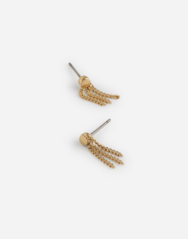Chain Fringe Stud Earrings | Madewell